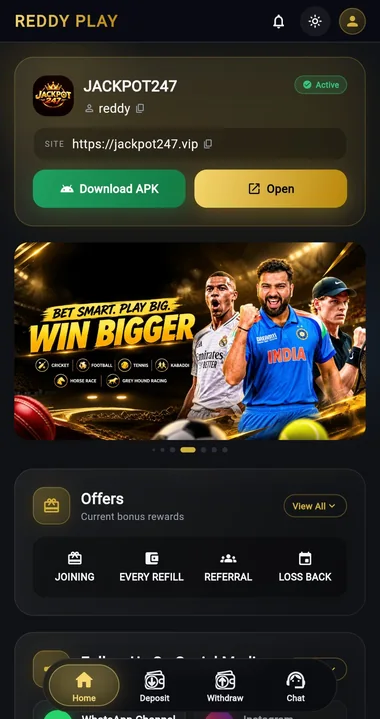 Reddy Play app screen